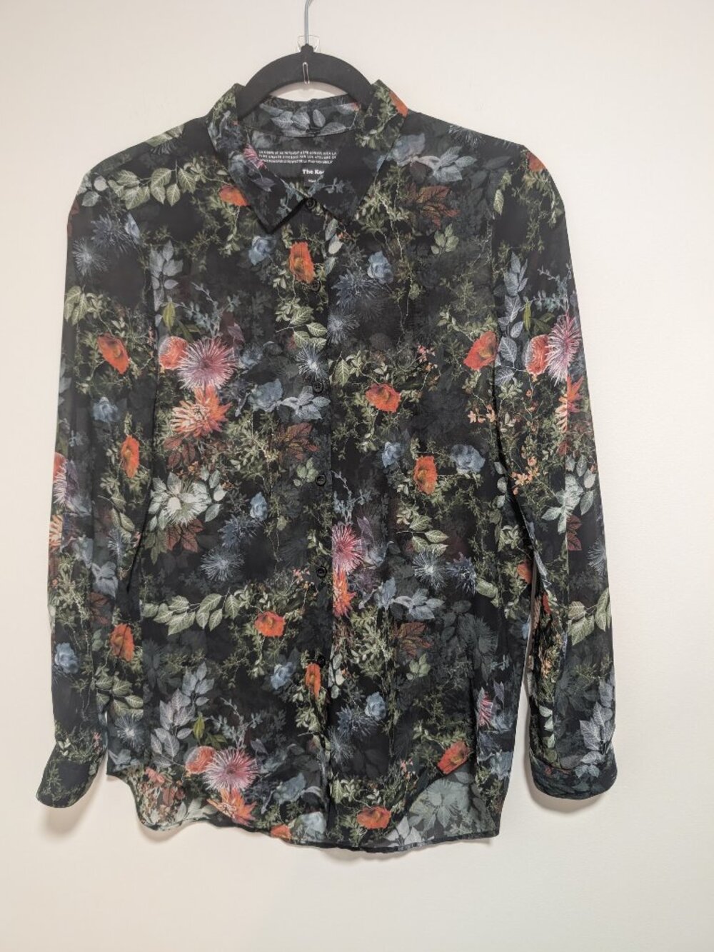 The Kooples | Floral Garden Button Down Shirt In Black